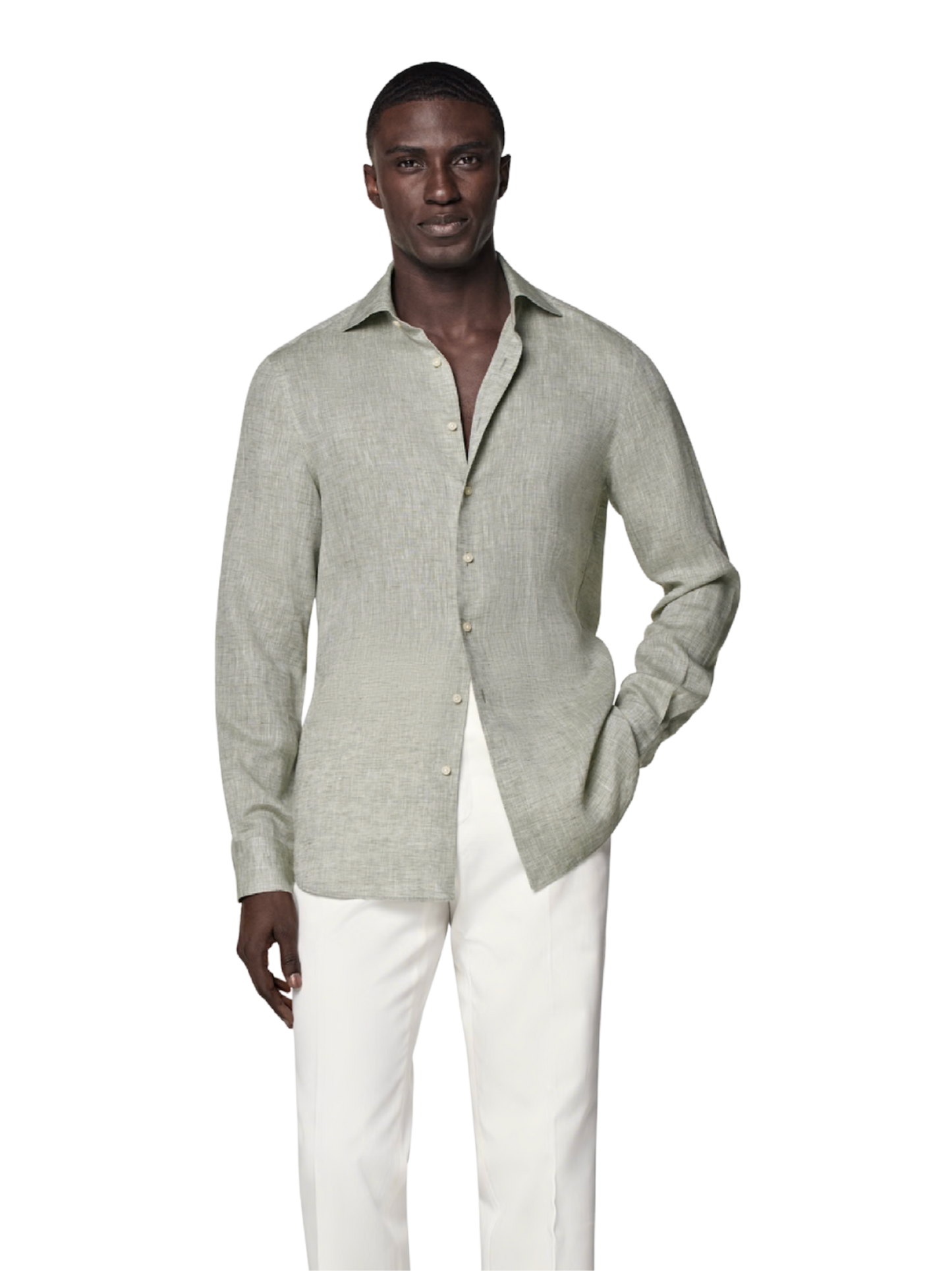 Green Linen Shirt
