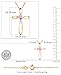 Dazzlingrock Collection 4mm Round Pink Sapphire Solitaire Twisted Criss Cross Pendant with 18 inch Gold Chain for Women in 18K Rose Gold