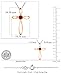 Dazzlingrock Collection 4mm Round Ruby Solitaire Twisted Criss Cross Pendant with 18 inch Silver Chain for Women in 10K Rose Gold